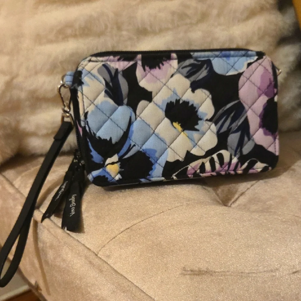 Vera Bradley Floral Quilted Wristlet/Small Purse